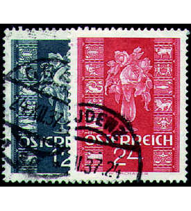 sterreich Nr. 658-659 gestemp Edelrosen 1937