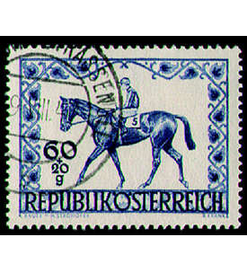 sterreich Nr. 811 gestempelt  Pferderennen 1947