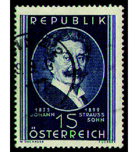 sterreich Nr. 934 gestempelt  Johann Strau 1949