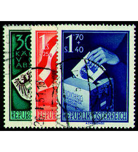 sterreich Nr. 952-954 gestempelt Volksabstimmung Krnten 1950