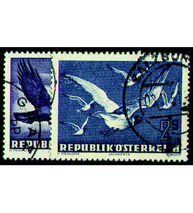 sterreich Nr. 955-956 gestempelt Flugpost Vgel 1950