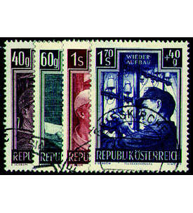 sterreich Nr. 960-963 gestempelt Wiederaufbau 1951