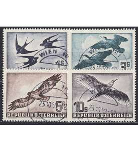 sterreich Nr. 984-987 gestempelt Flugpost Vgel 1953