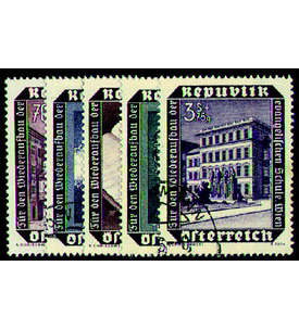 sterreich Nr. 989-993 gestempelt Evangelische Schule 1953
