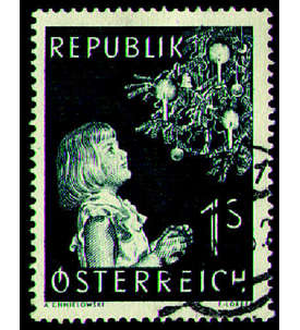 sterreich Nr. 994 gestempelt  Weihnachten 1953