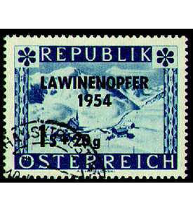 sterreich Nr. 998 gestempelt  Lawinenunglck 1954