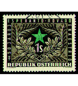 sterreich Nr.1005 gestempelt  Esperanto 1954