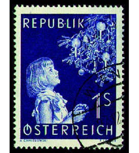 sterreich Nr.1009 gestempelt  Weihnachten 1954