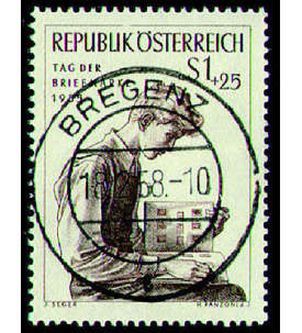 sterreich Nr.1023 gestempelt  Tag der Briefmarke 1955