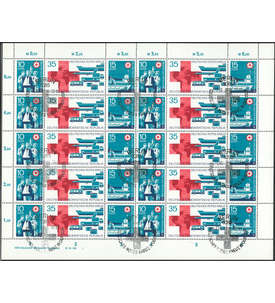 DDR ZD-Bogen Nr. 1789-1791 Rotes Kreuz 1972 gestempelt