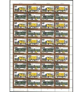 DDR ZD-Bogen Nr. 2299-2302 Posttransport 1978 gestempelt