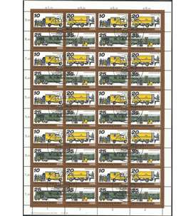 DDR ZD-Bogen Nr. 2299-2302 Posttransport 1978 gestempelt