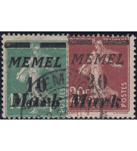 Memel Nr. 108-109 gestempelt