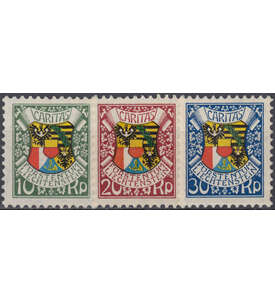 Liechtenstein Nr. 75-77        Landeswappen 1927