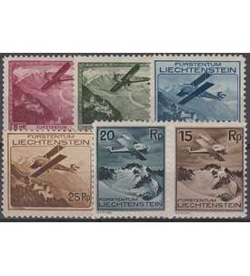 Liechtenstein Nr. 108-113      Flugpost 1930