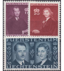 Liechtenstein Nr. 211-213 postfrisch ** Hochzeit des Frsten