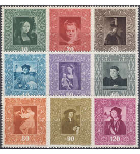 Liechtenstein Nr. 268-276 postfrisch ** Gemlde 1949