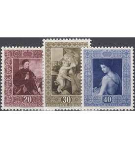 Liechtenstein Nr. 306-308 postfrisch ** Gemlde 1952