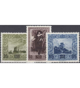Liechtenstein Nr. 326-328 postfrisch ** Aufdrucke 1954