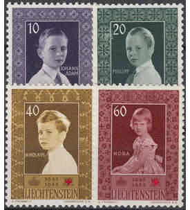 Liechtenstein Nr. 338-341 postfrisch ** Rotes Kreuz 1955