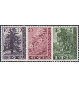 Liechtenstein Nr. 357-359 postfrisch ** Bume und Strucher 1957