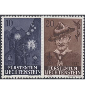 Liechtenstein Nr. 360-361 postfrisch ** Pfadfinder 1957