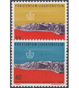Liechtenstein Nr. 369-370 postfrisch ** Weltausstellung Brssel