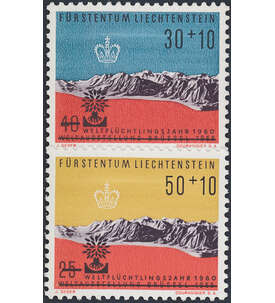Liechtenstein Nr. 389-390 postfrisch ** Weltflchtlingsjahr 1960