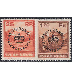 Liechtenstein Nr. D 9-10 Dienstmarken postfrisch