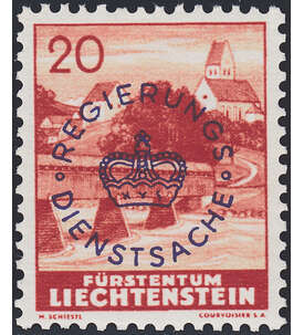 Liechtenstein Nr. D 22 b       Dienstmarke
