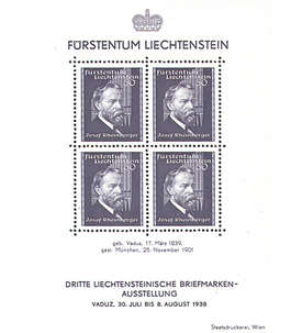 Liechtenstein Block Nr. 3 postfrisch ** Briefmarkenausstellung 1938