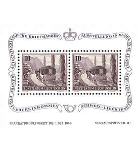 Liechtenstein Block Nr. 4 postfrisch ** Briefmarkenausstellung 1946