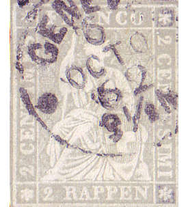 Schweiz Nr. 19 gestempelt Sitzende Helvetia 1862