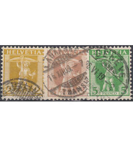 Schweiz Nr. 95-97 gestempelt Tellknabe 1907