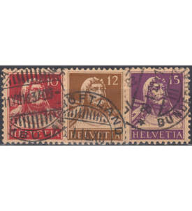 Schweiz Nr. 118-120 gestempelt Tell 1914