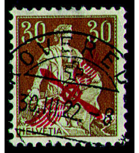Schweiz Nr. 152 gestempelt     Flugpost 1920