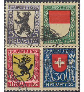 Schweiz Nr. 209-212 gestempelt Pro Juventute 1924