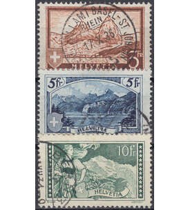 Schweiz Nr. 226-228 gestempelt Gebirgslandschaften 1928