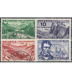 Schweiz Nr. 246-249 gestempelt Pro Juventute 1931