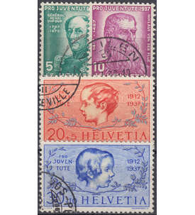 Schweiz Nr. 314-317 gestempelt Pro Juventute 1937