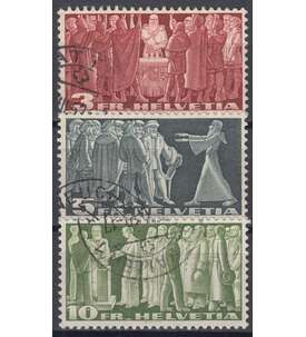 Schweiz Nr. 328x-330x gestemp. Freimarken 1938 wei rcks.