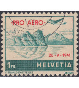 Schweiz Nr. 395 gestempelt     Flugpost 1941