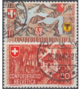 Schweiz Nr. 396-397 gestempelt Pro Patria 1941