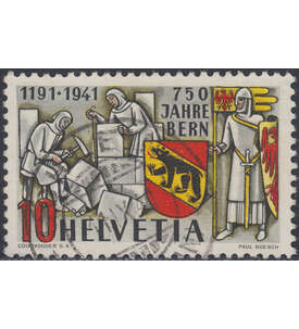 Schweiz Nr. 398 gestempelt     750 Jahre Stadt Bern 1941