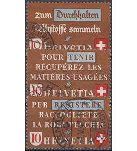 Schweiz Nr. 405-407 gestempelt Altstoffsammlung 1942
