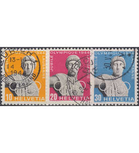 Schweiz Nr. 428-430 gestempelt 50 Jahre IOC 1944