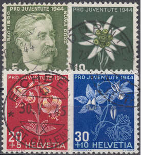Schweiz Nr. 439-442 gestempelt Pro Juventute 1944