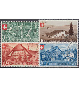 Schweiz Nr. 460-463 gestempelt Pro Patria 1945