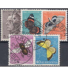 Schweiz Nr. 550-554 gestempelt Pro Juventute 1950