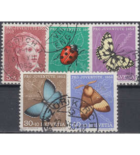 Schweiz Nr. 575-579 gestempelt Pro Juventute 1952